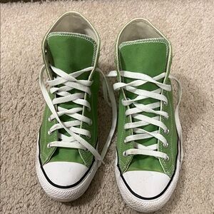 Green High-Top converse Sneakers